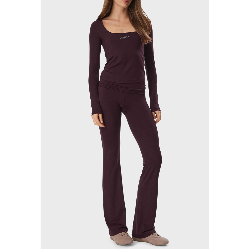 GUESS Lotus Knit Top Γυναικεία Μπλούζα Μακρυμάνικη - 4