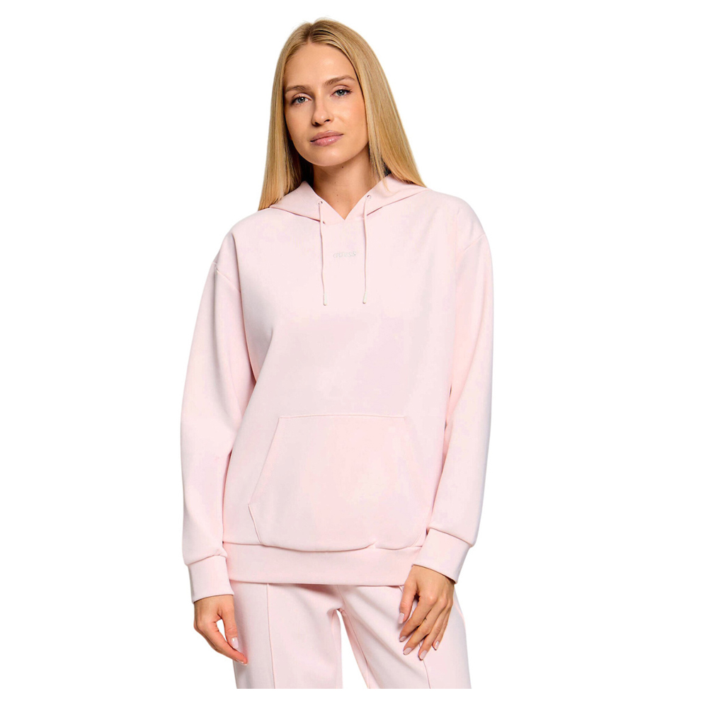 GUESS Fabrizia Hoodie Sweatshirt Γυναικείο Φούτερ με κουκούλα - Ροζ