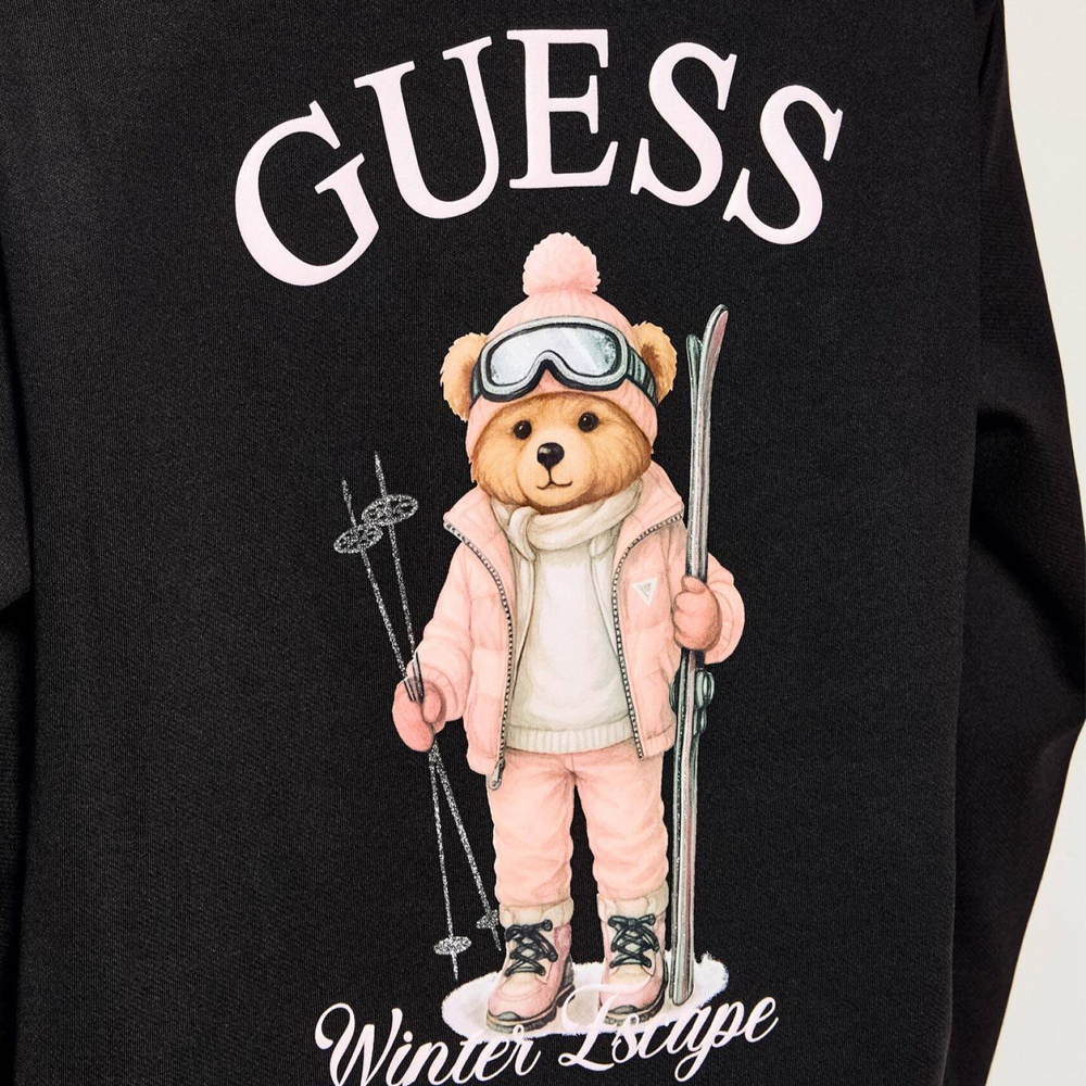 GUESS Fabrizia Hoodie Sweatshirt Γυναικείο Φούτερ με κουκούλα - 4
