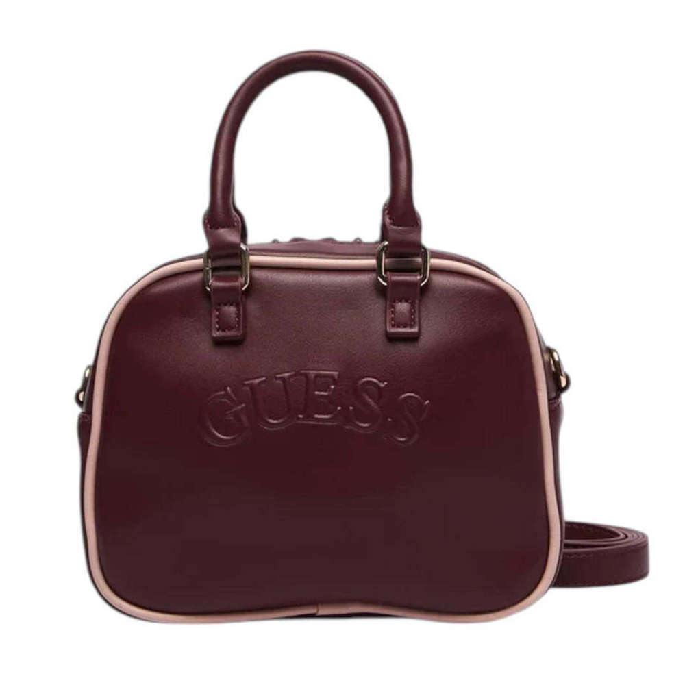 GUESS Mini Cross Body Bag Γυναικεία Τσάντα Χειρός-Χιαστί - Μπορντώ