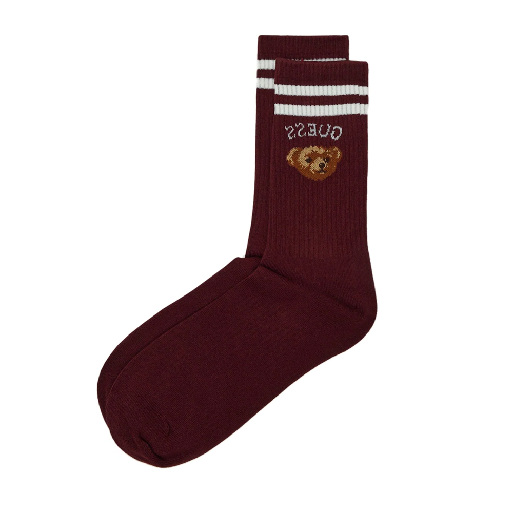 GUESS Baer Socks Γυναικείες Κάλτσες - Μπορντώ