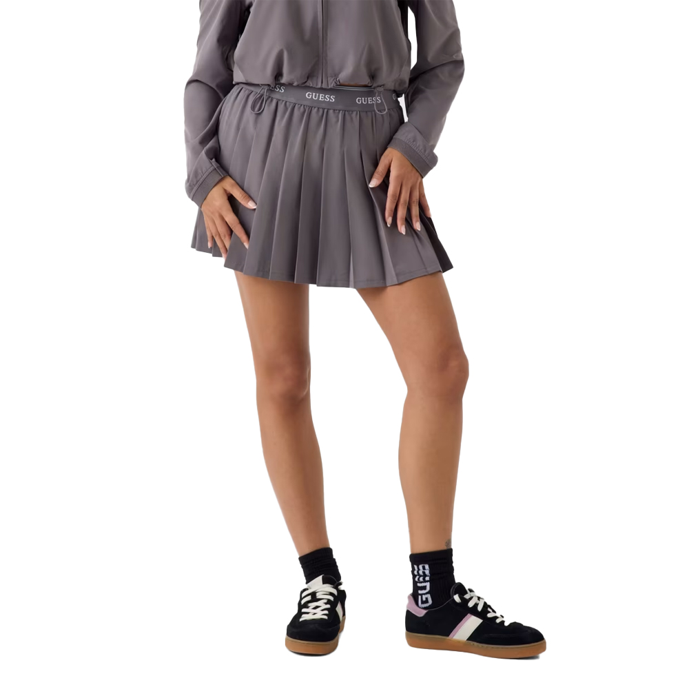 GUESS Alba Pleated Mini Skirt Γυναικεία Φούστα - Γκρι