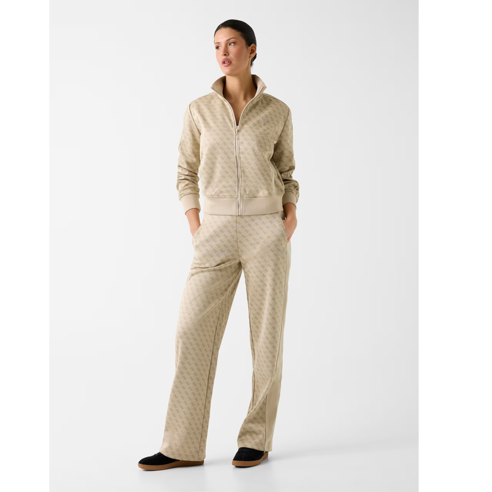 GUESS Maya 4G Wide Leg Pants Γυναικείο Παντελόνι Φόρμας  - 3