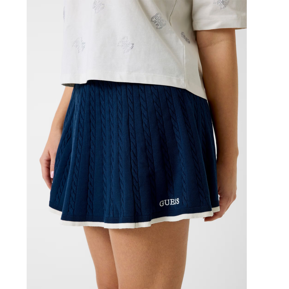 GUESS Shari Skirt Γυναικεία Πλεκτή Φούστα Μίνι - 3