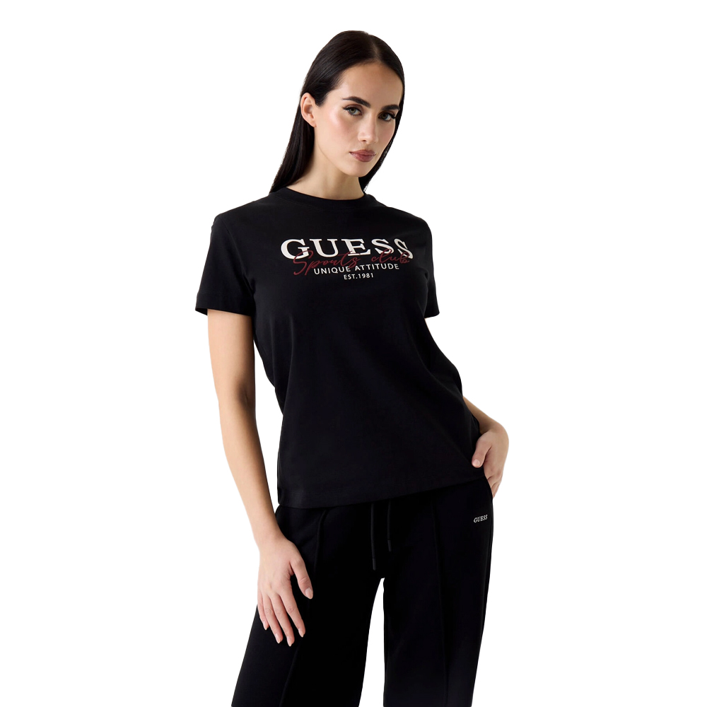 GUESS Artemisia ShortSleeve T-Shirt Γυναικείο T-Shirt - Μαύρο