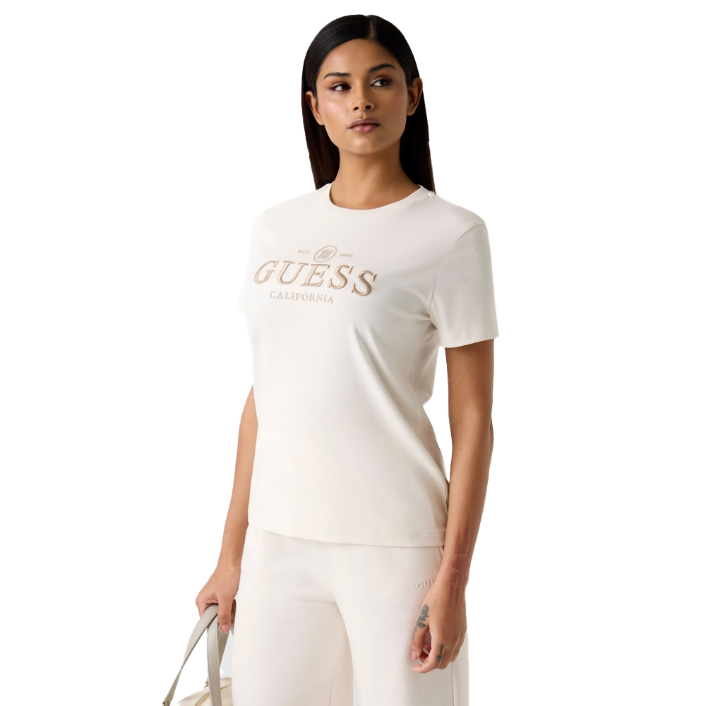 GUESS Arabella ShortSleeve T-Shirt Γυναικείο T-Shirt - Λευκό
