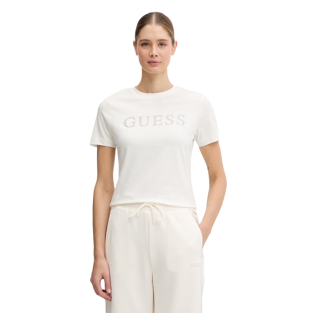 GUESS Octavia ShortSleeve T-Shirt Γυναικείο T-Shirt - Λευκό