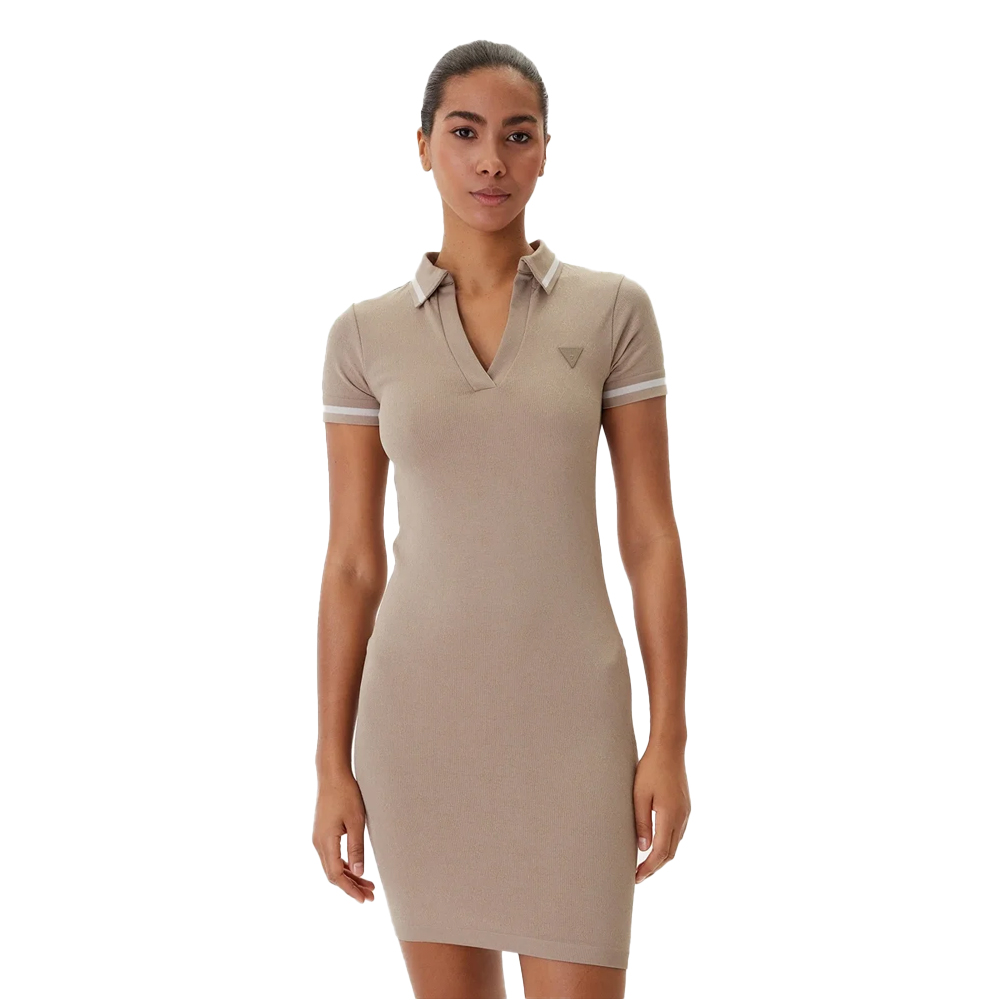 GUESS  Pepi 4G Seamless Dress Γυναικείο Φόρεμα Μίνι - Μπεζ