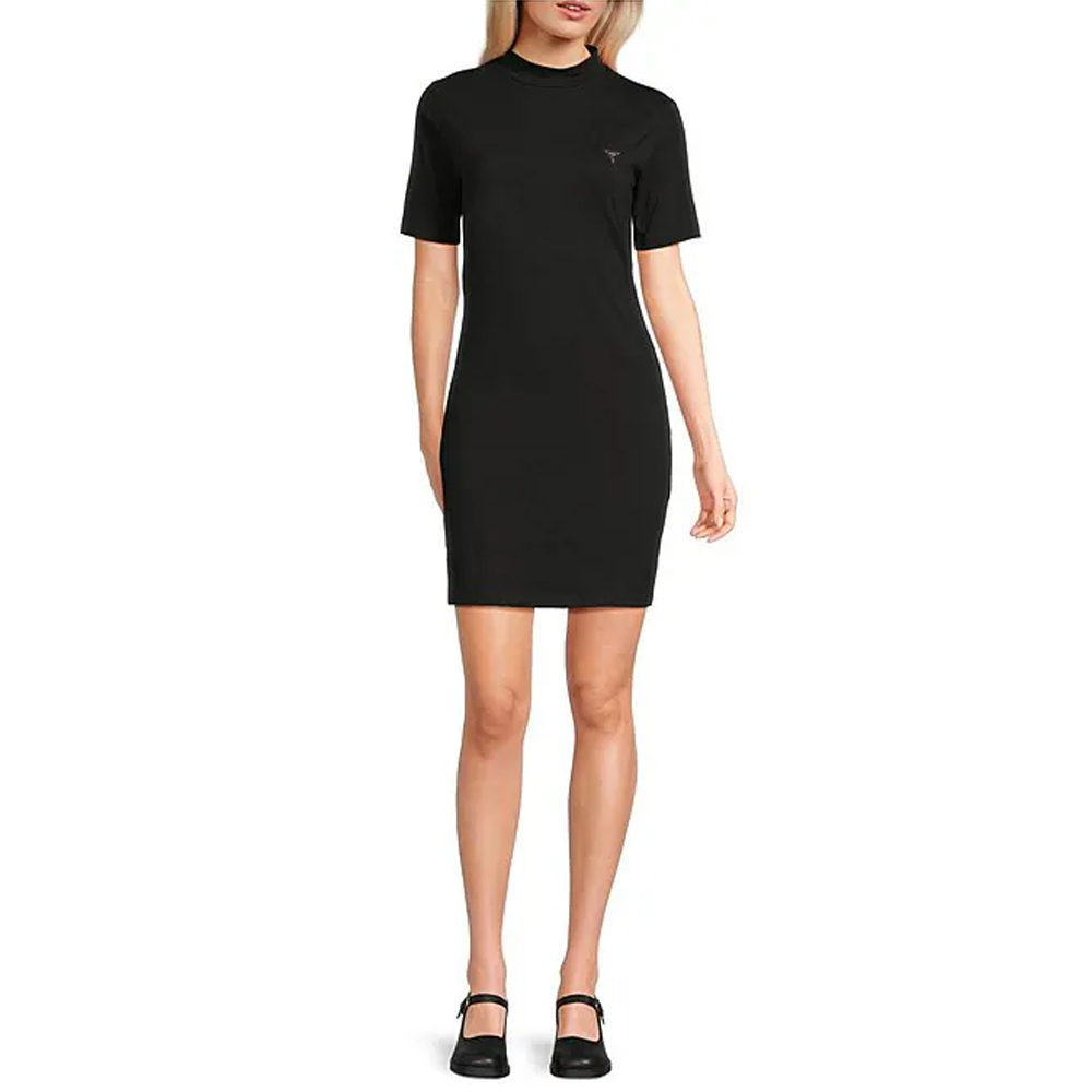 GUESS Sonia Jersey Dress Γυναικείο Φόρεμα Μίνι - Μαύρο