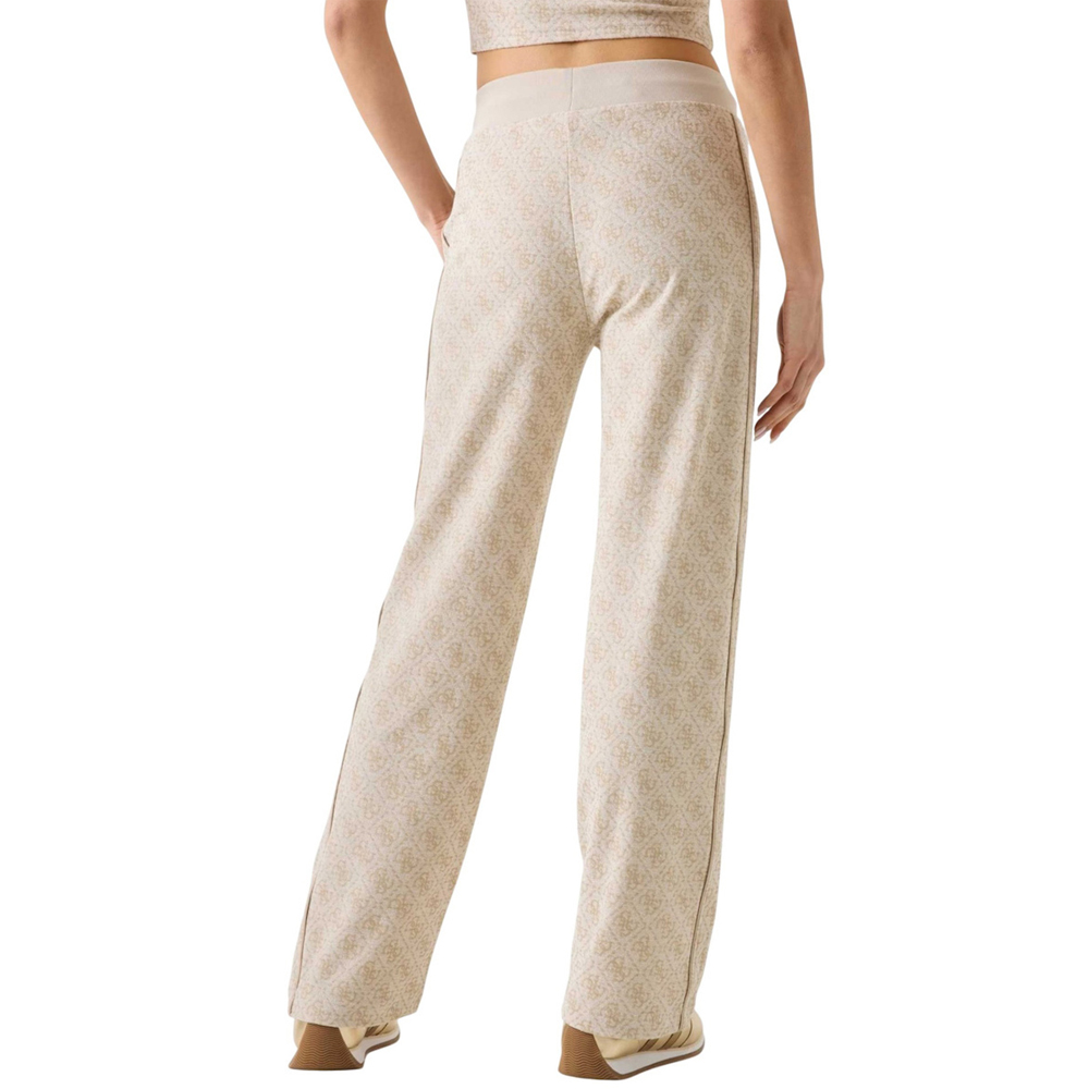 GUESS 4G Allover Jacquard Wide Leg Pants Γυναικείο Παντελόνι Φόρμας - 2