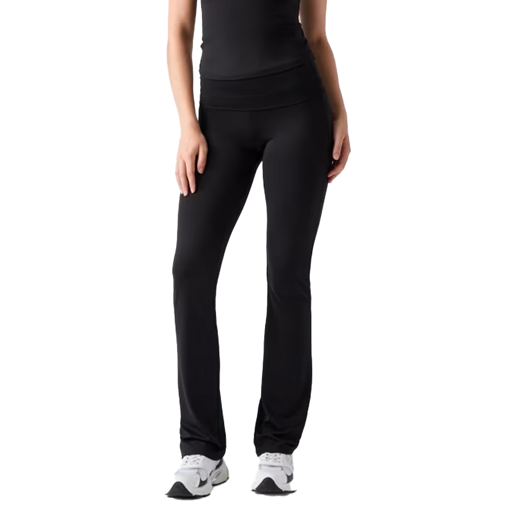 GUESS Lotus Mini Flared Leggings Γυναικείο Κολάν - Μαύρο