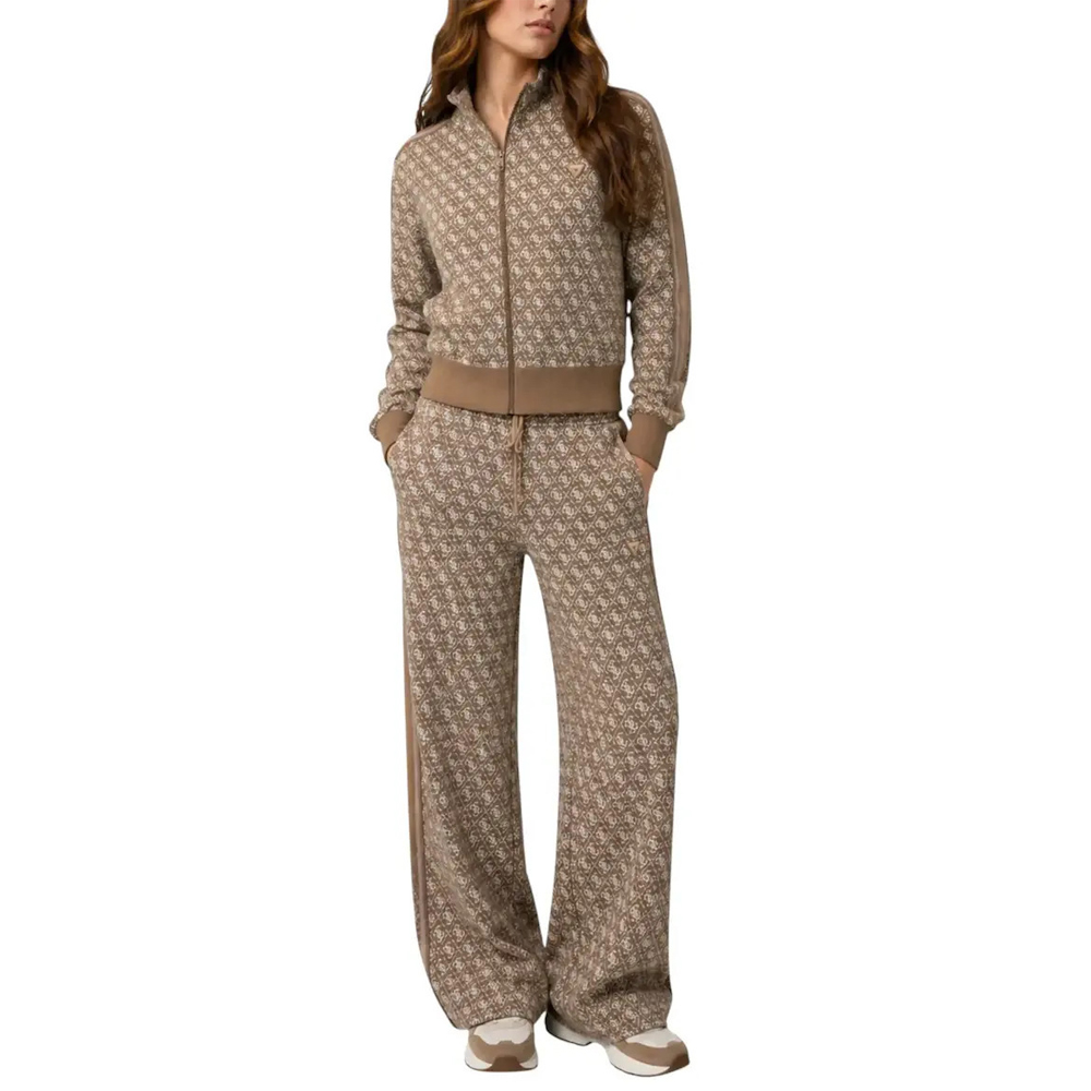 GUESS 4G Allover Jacquard Long Pants Γυναικείο Παντελόνι Φόρμας - 3