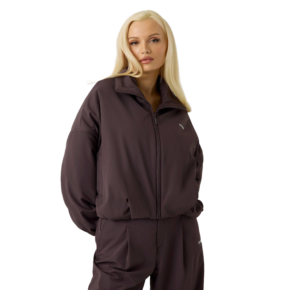 GUESS Rhea Padded Zip Jacket Γυναικείο Μπουφάν - Καφέ