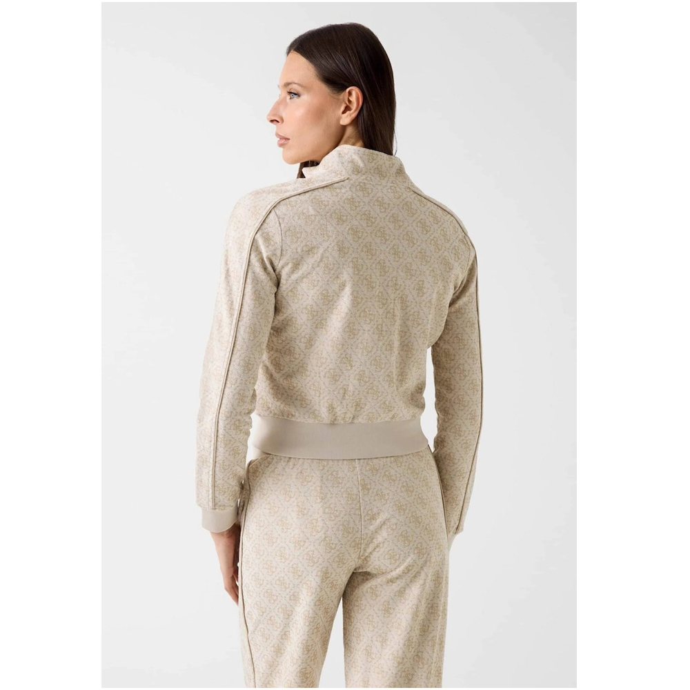 GUESS 4G Allover Jacquard High Neck Γυναικεία Ζακέτα - 2