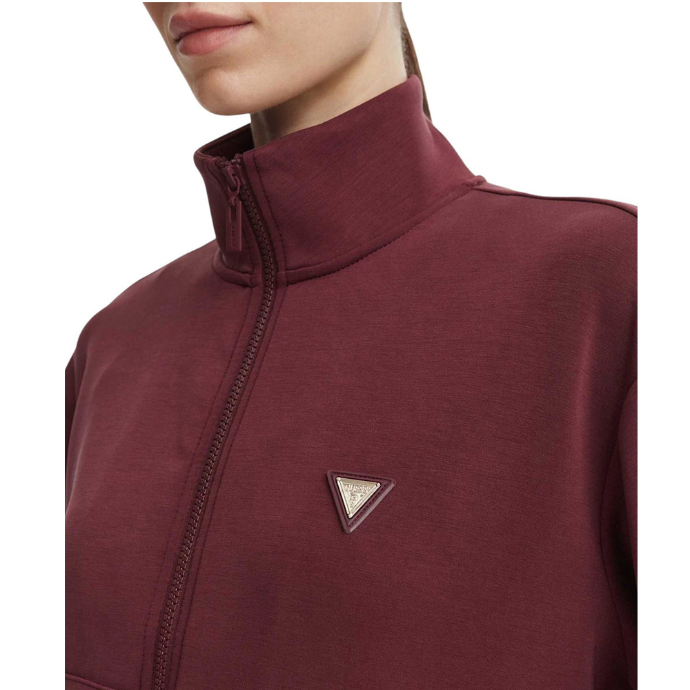 GUESS Olympe High Neck Fulll - Zip  Sweatshirt Γυναικεία Ζακέτα - 3