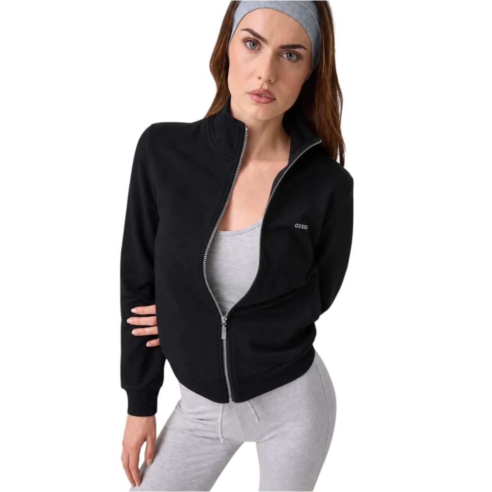 GUESS Syrma Full Zip High Neck Γυναικεία Ζακέτα - 3