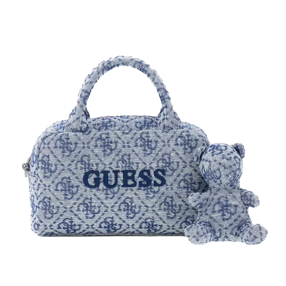 GUESS Sponge Cross Body Bag Γυναικεία Τσάντα Χειρός-Χιαστί - Μπλε