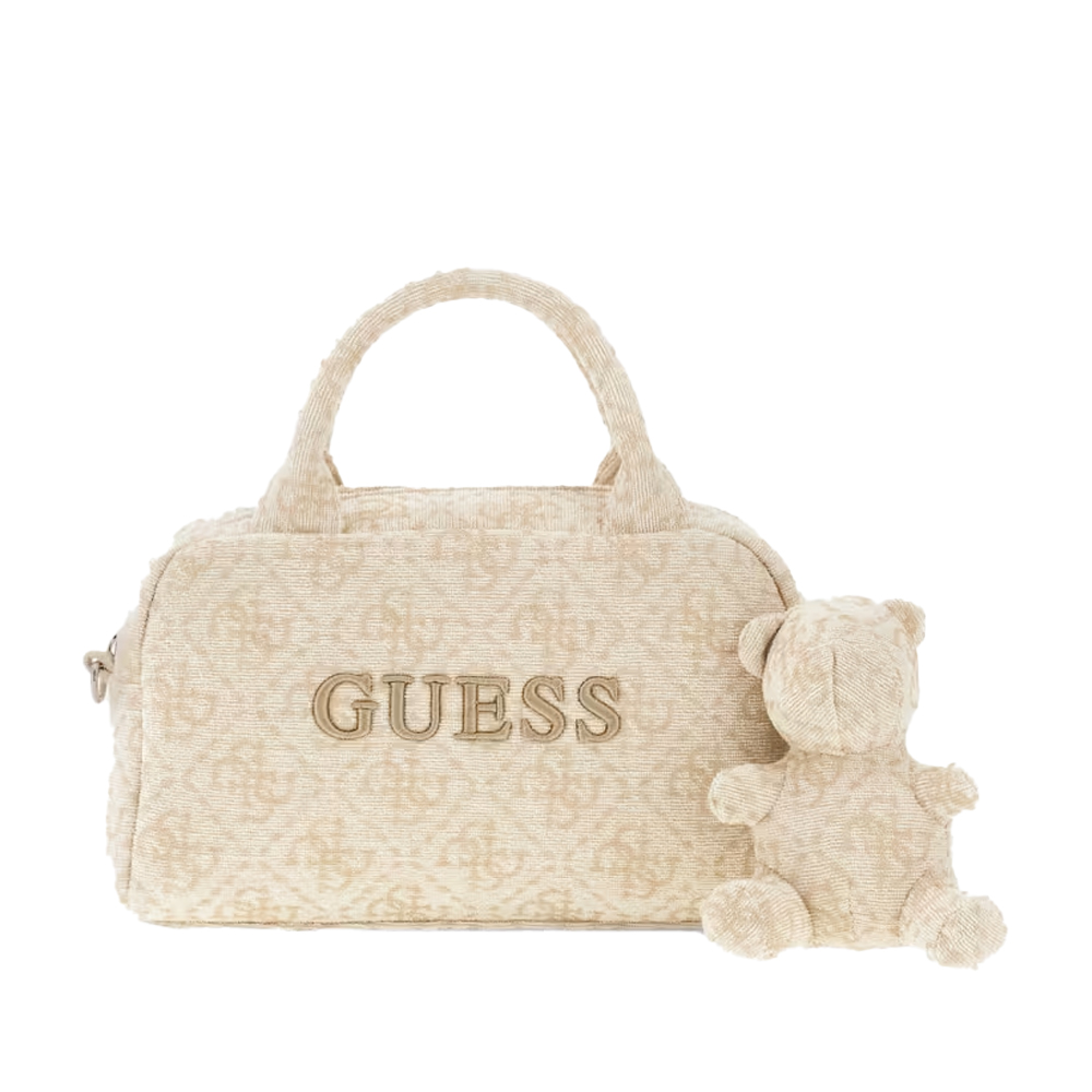 GUESS Sponge Cross Body Bag Γυναικεία Τσάντα Χειρός-Χιαστί - Μπεζ