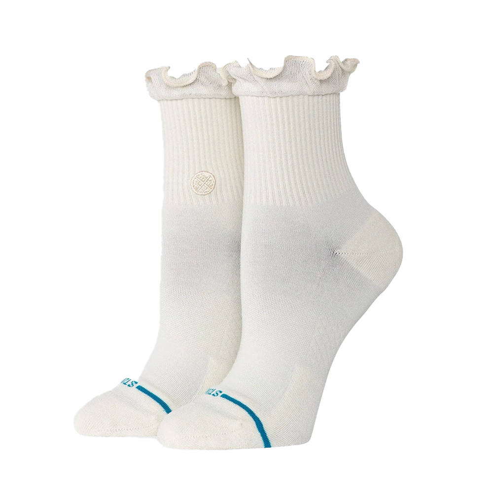 STANCE Ruffle Icon Quarter Γυναικείες Κάλτσες - Κρεμ