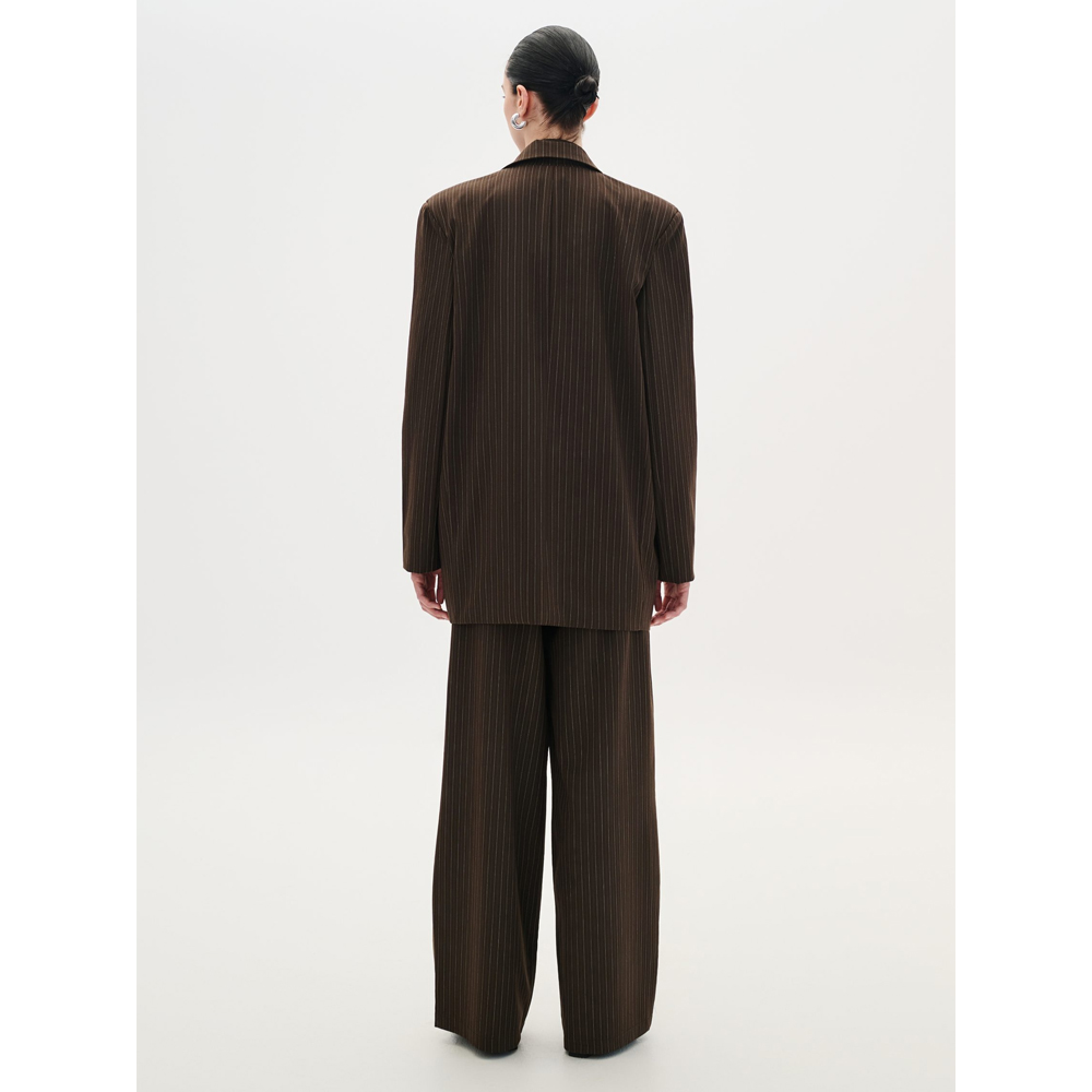 COMBOS KNITWEAR Blazer Striped Γυναικείο Σακάκι Ριγέ - 2