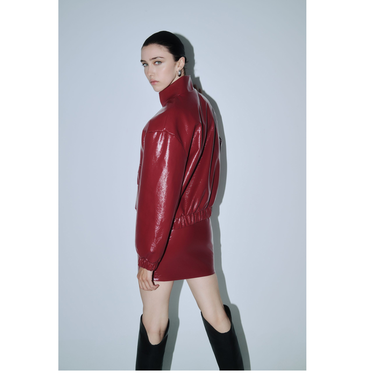 COMBOS KNITWEAR Jacket Vinyl Pockets Γυναικείο Μπουφάν - 2