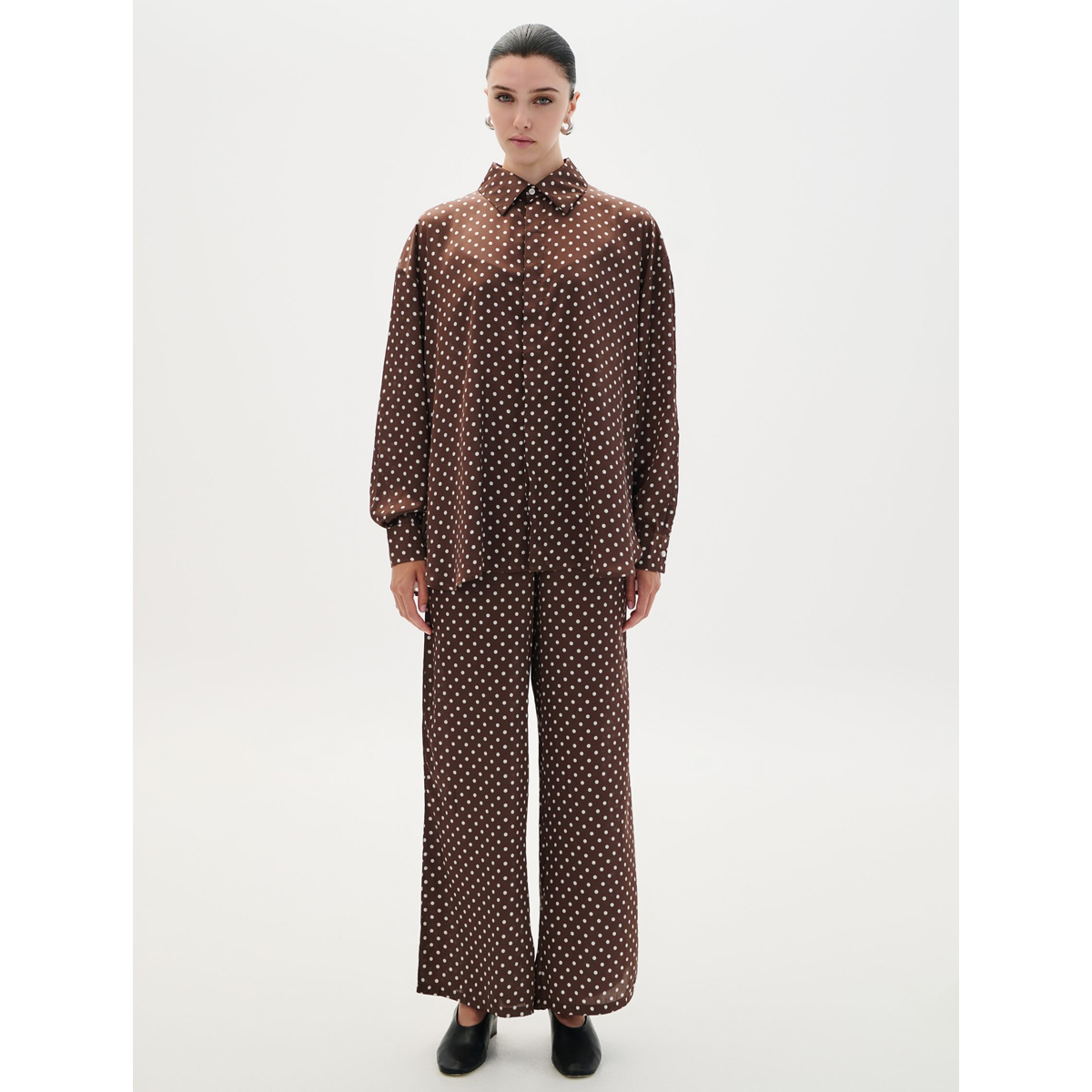 COMBOS KNITWEAR  Shirt Polka Dots Γυναικείο Πουκάμισο - 2