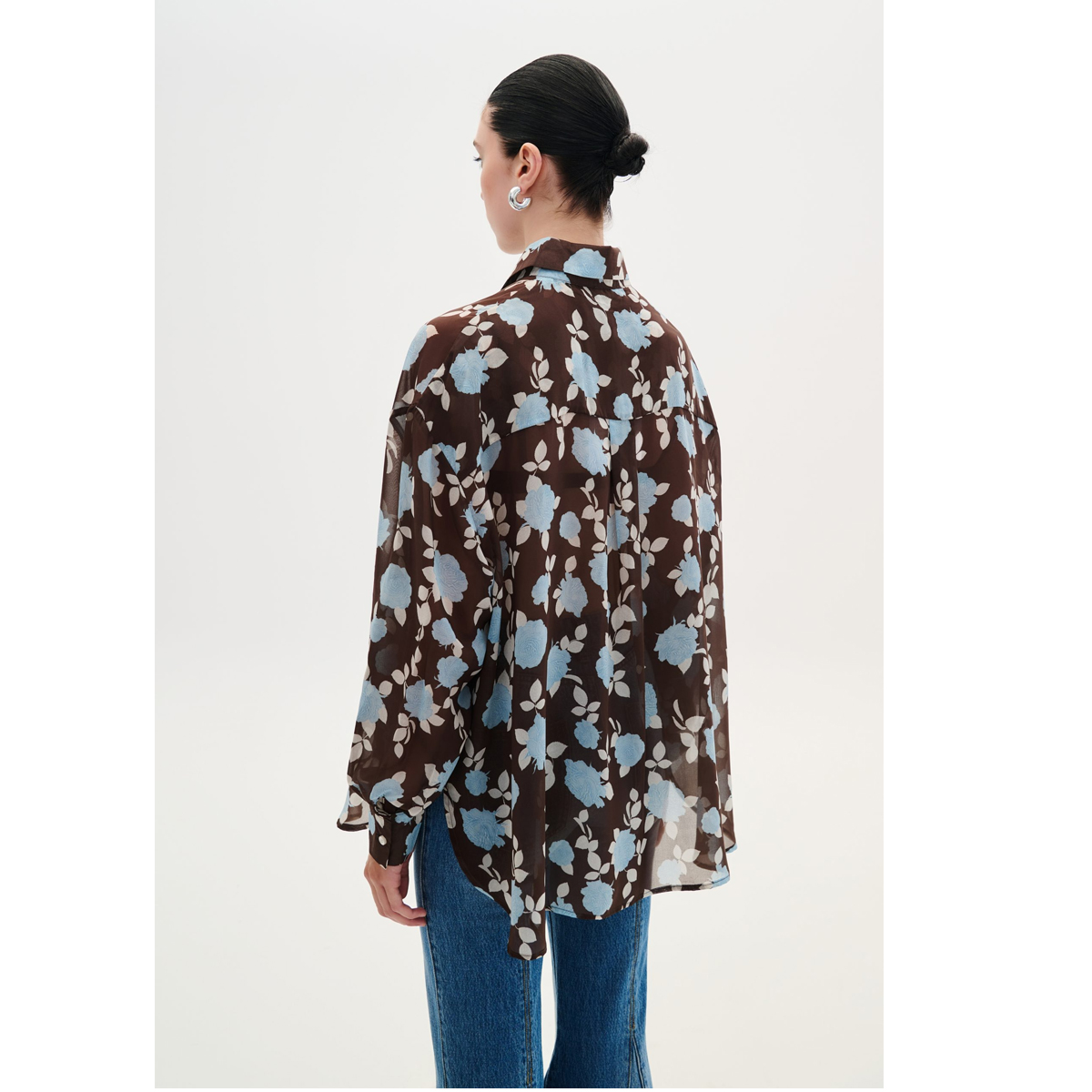 COMBOS KNITWEAR Shirt Flowers Γυναικείο Πουκάμισο - 2
