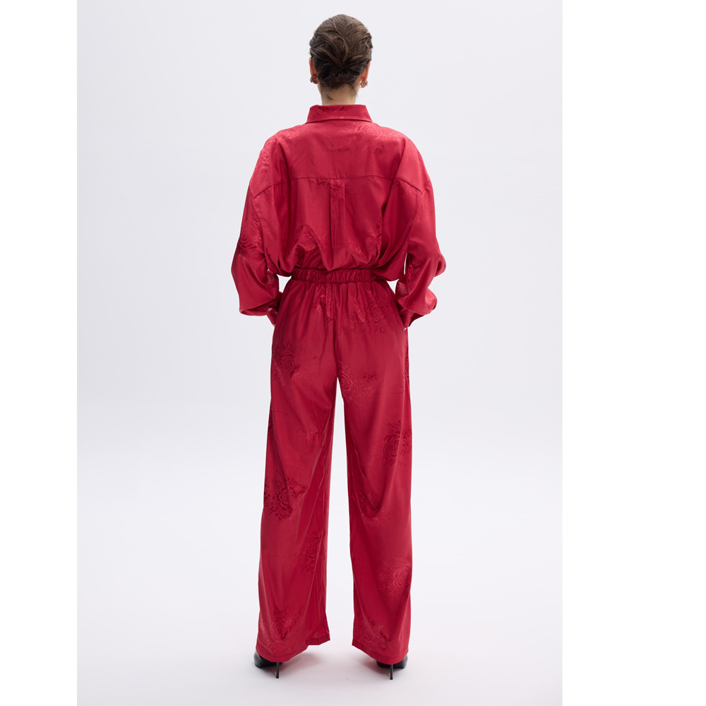 COMBOS KNITWEAR Ruby Blossom Pants  Γυναικείο Παντελόνι - 3