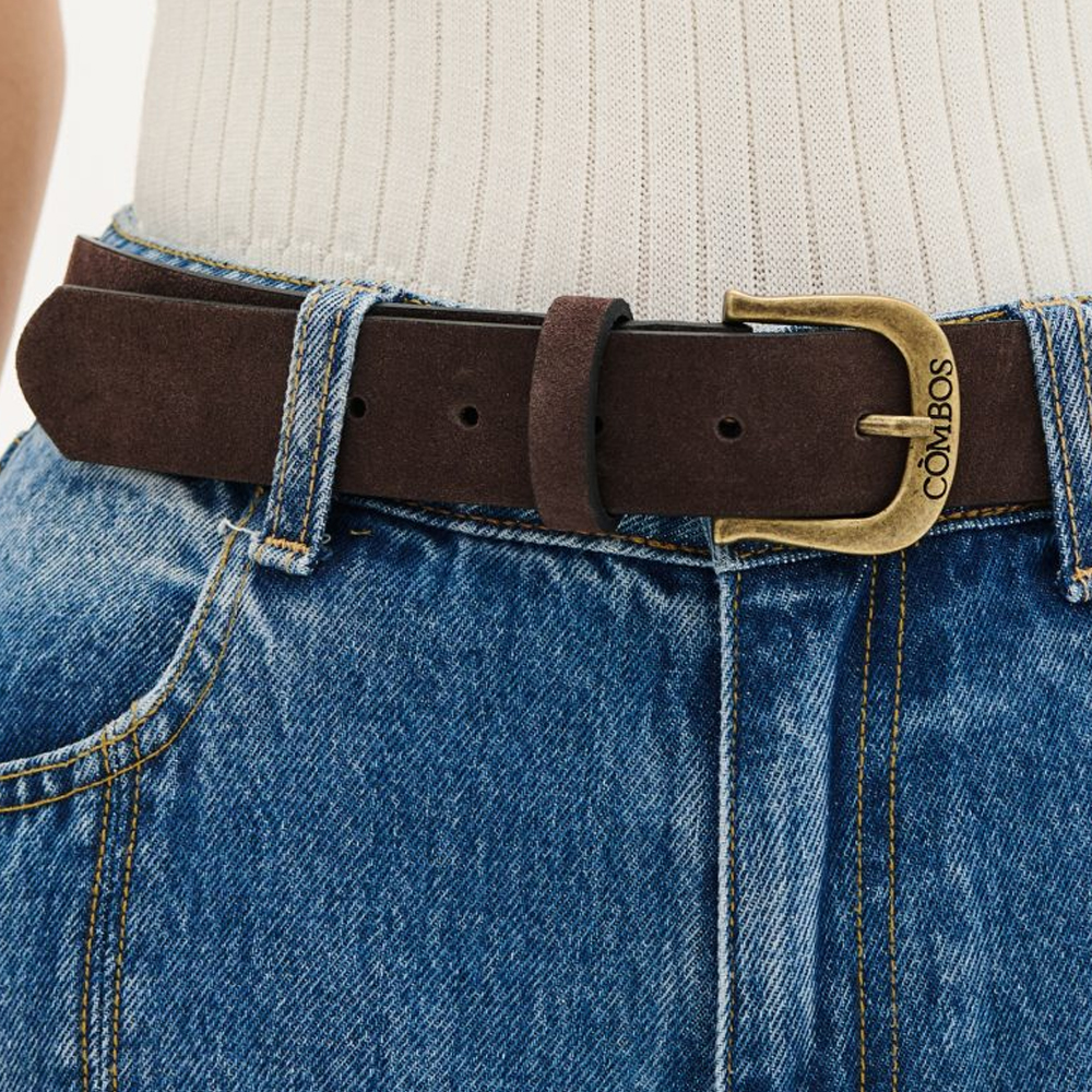 COMBOS KNITWEAR Belt Suede “Combos”  Γυναικεία Ζώνη - 3