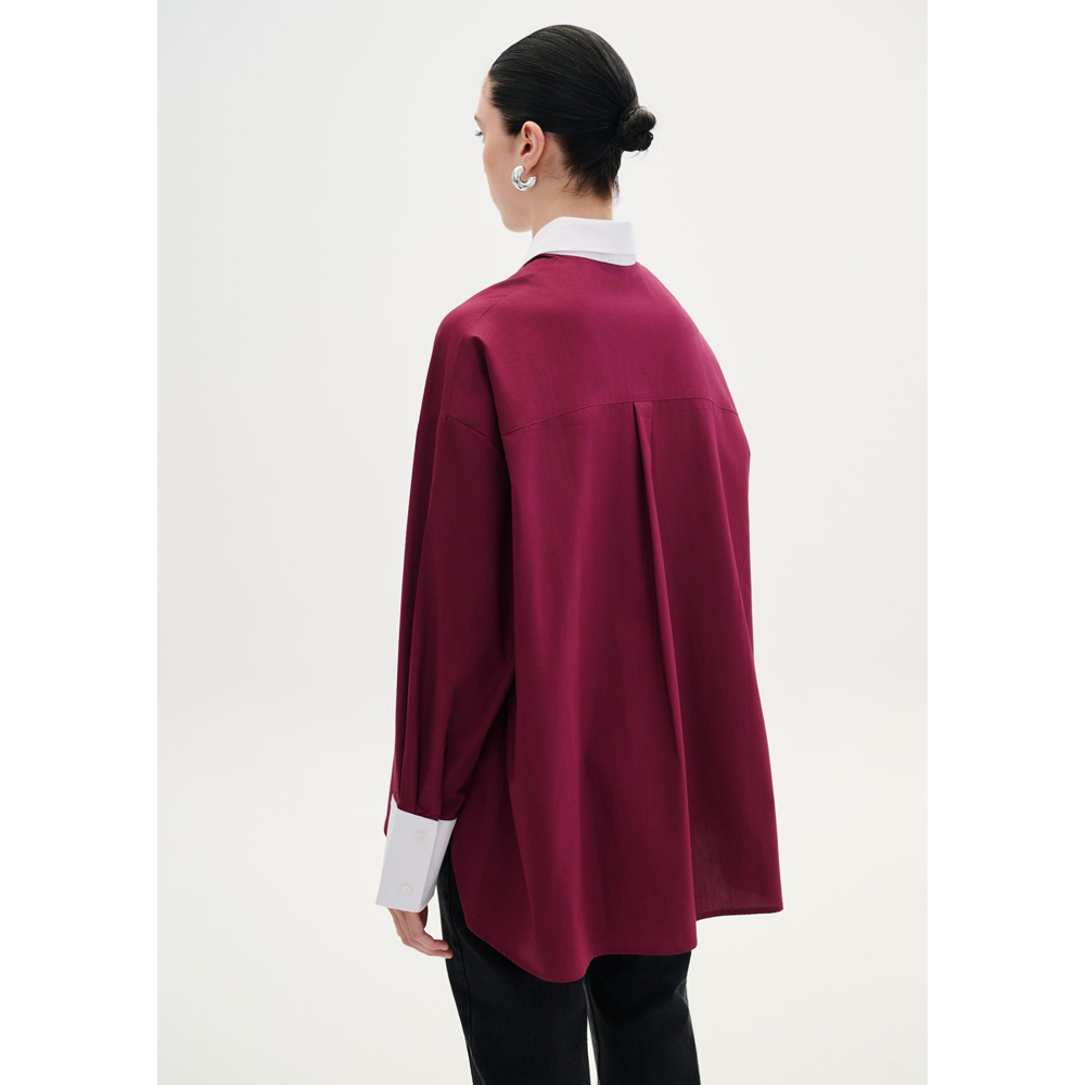 COMBOS KNITWEAR Shirt Two-Tone Γυναικείο Πουκάμισο - 2