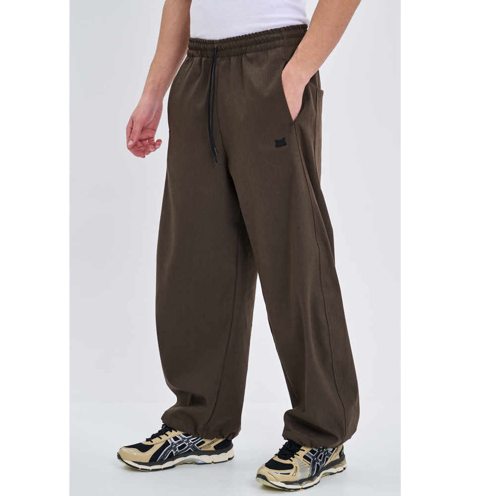 OWL Brown Barrel Pants Unisex Παντελόνι - 3