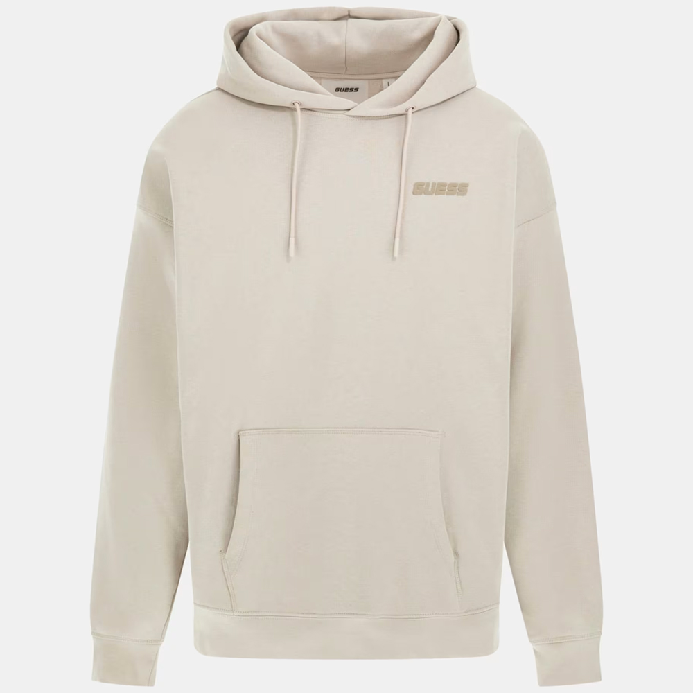 GUESS Dalim Over Hooded Sweater Ανδρικό Φούτερ Με Κουκούλα - Μπεζ