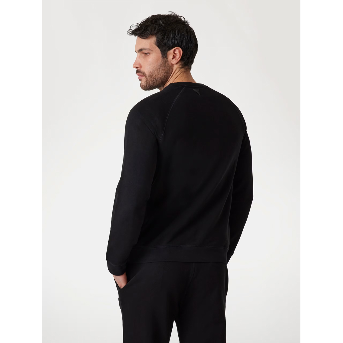 GUESS New Aldwin Cn Sweats Ανδρικό Φούτερ με λογότυπο μπροστά - 3