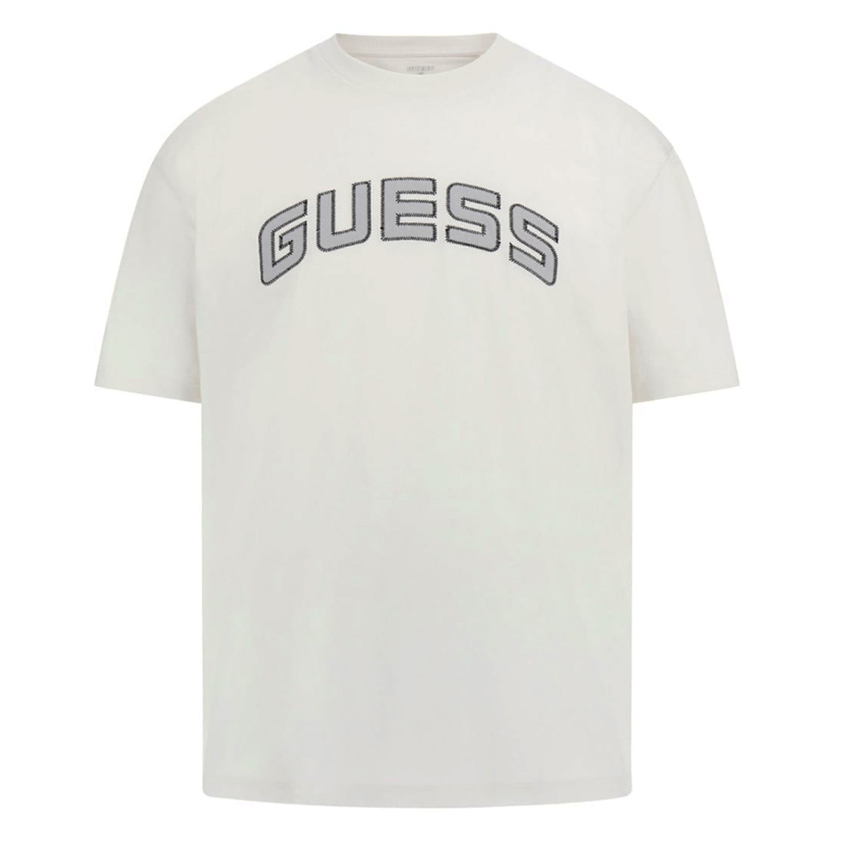 GUESS Shingo CN T-Shirt Ανδρική Κοντομάνικη Μπλούζα - Κρεμ
