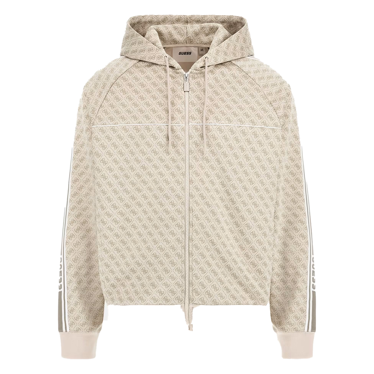 GUESS Parimo 4G Full Zip Sweatshirt Ανδρική Ζακέτα - Μπεζ