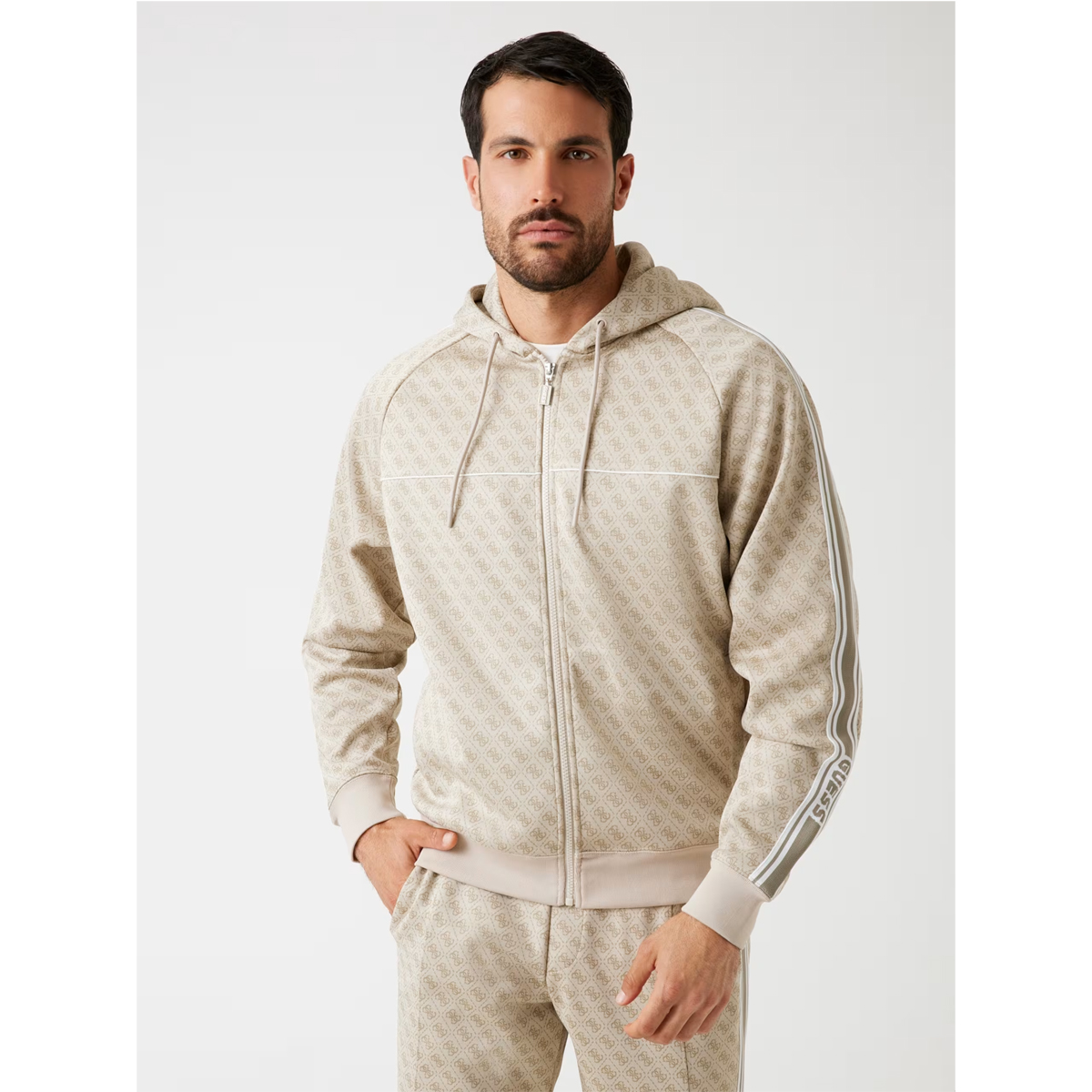 GUESS Parimo 4G Full Zip Sweatshirt Ανδρική Ζακέτα - 2