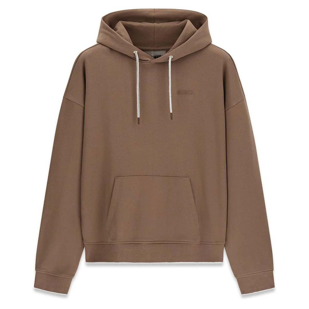 GUESS Franc Hoodie Sweatshirt Ανδρικό Φούτερ με κουκούλα - Καφέ