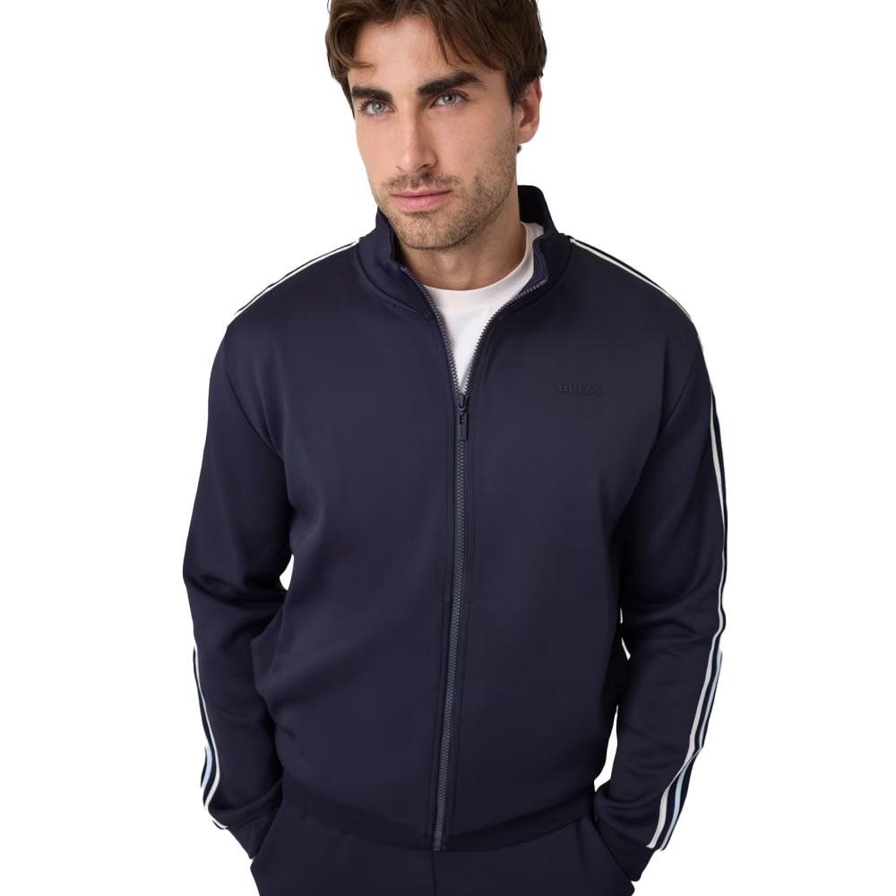 GUESS Victor Full - Zip Hoodie Sweatshirt Ανδρική Ζακέτα - Μπλε