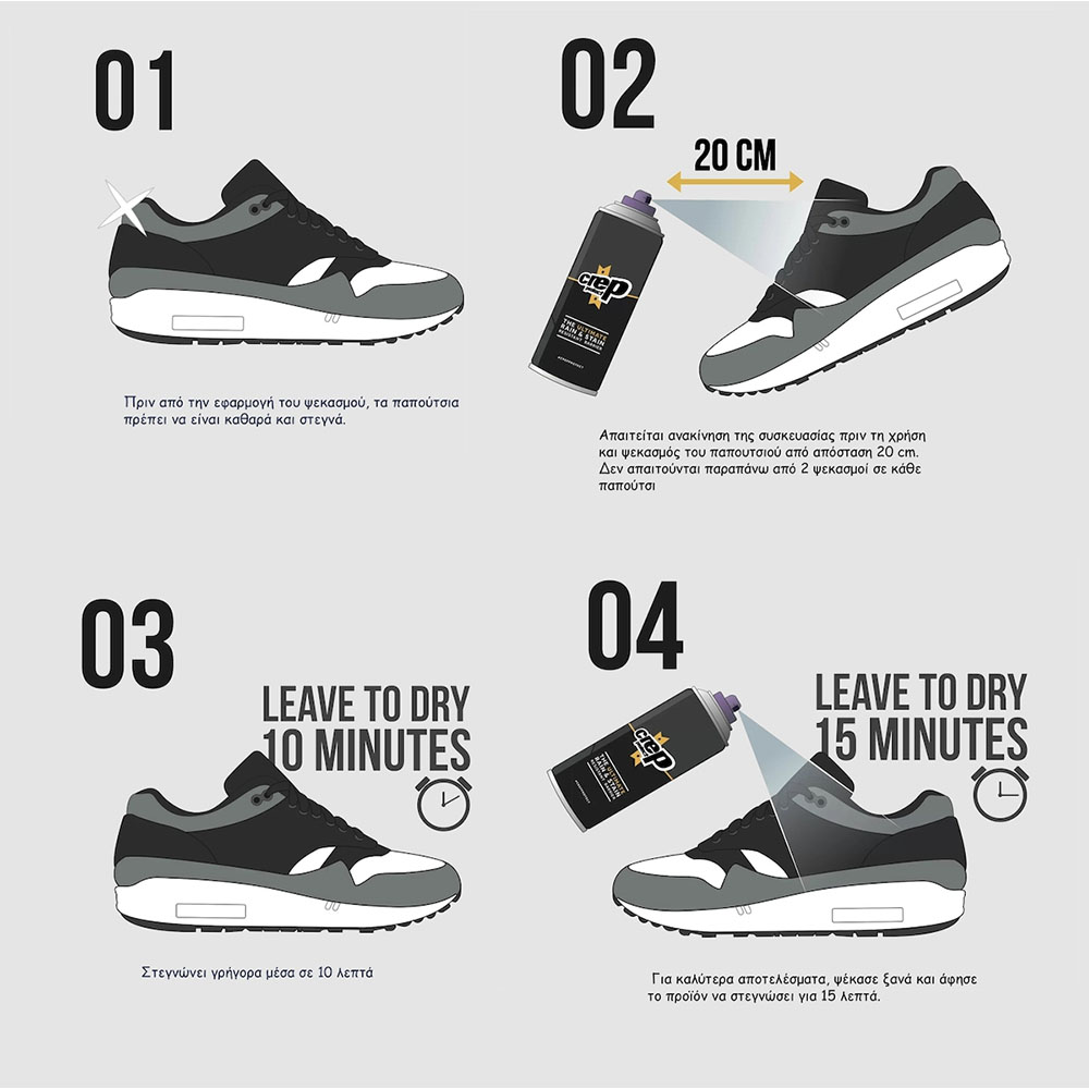 CREP PROTECT The Ultimate Rain & Stain Resistant Barrier Spray Σπρέι Αδιαβροχοποίησης Υποδημάτων - 3