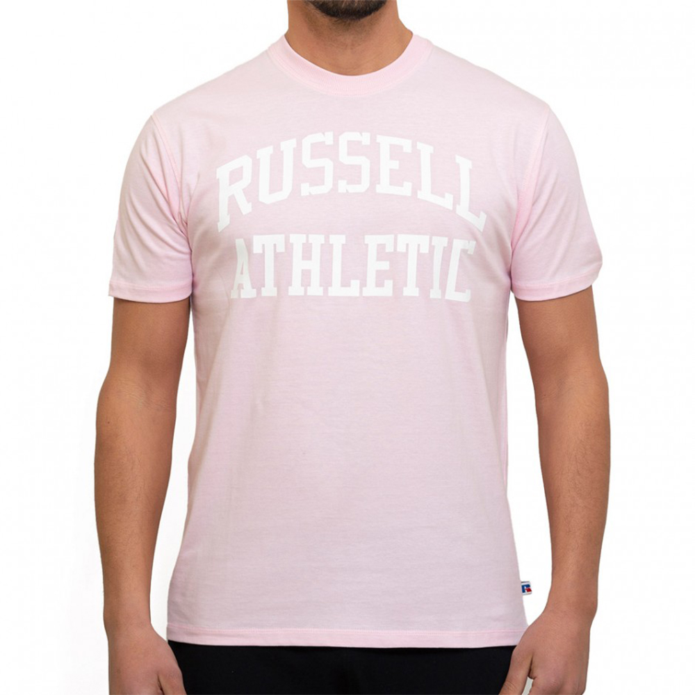 RUSSELL ATHLETIC Iconic Short Sleeve Crewneck Tee Ανδρικό T-Shirt - Ροζ