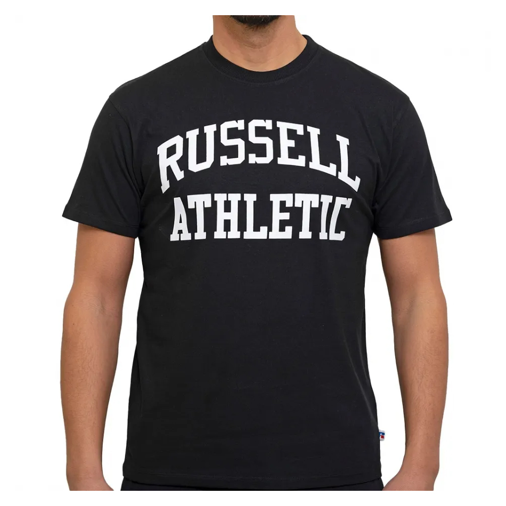 RUSSELL ATHLETIC Iconic Short Sleeve Tee Ανδρικό T-Shirt - Μαύρο