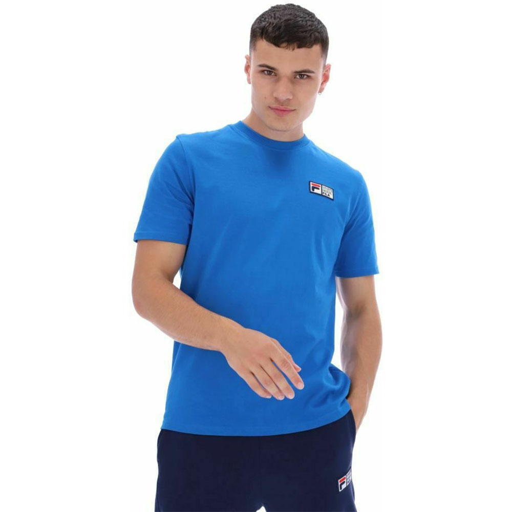 FILA Track Short Sleeve Tee Ανδρική Μπλούζα - Μπλε