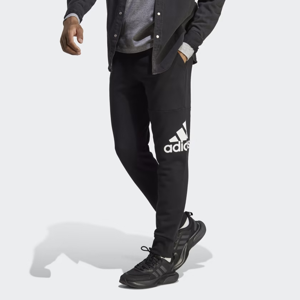 ADIDAS Essentials French Terry Tapered Cuff Logo Pants Ανδρικό Παντελόνι Φόρμας  - 1