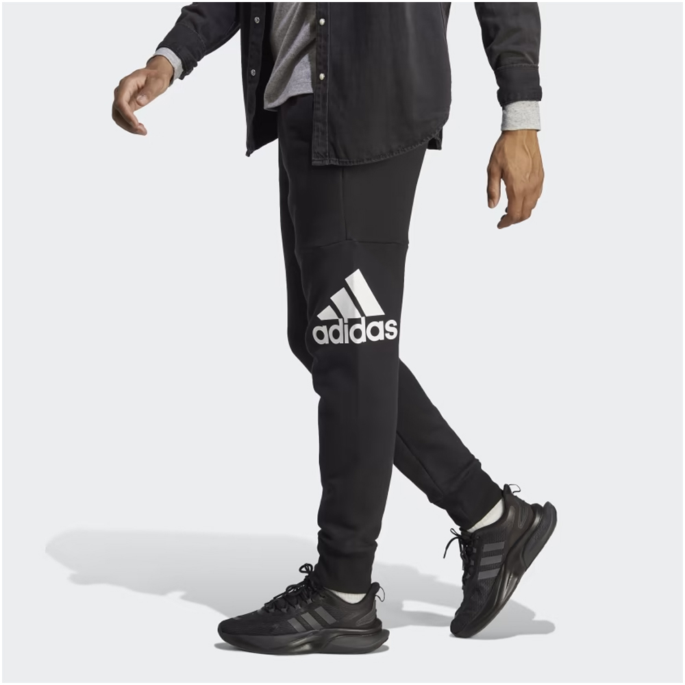 ADIDAS Essentials French Terry Tapered Cuff Logo Pants Ανδρικό Παντελόνι Φόρμας  - 2