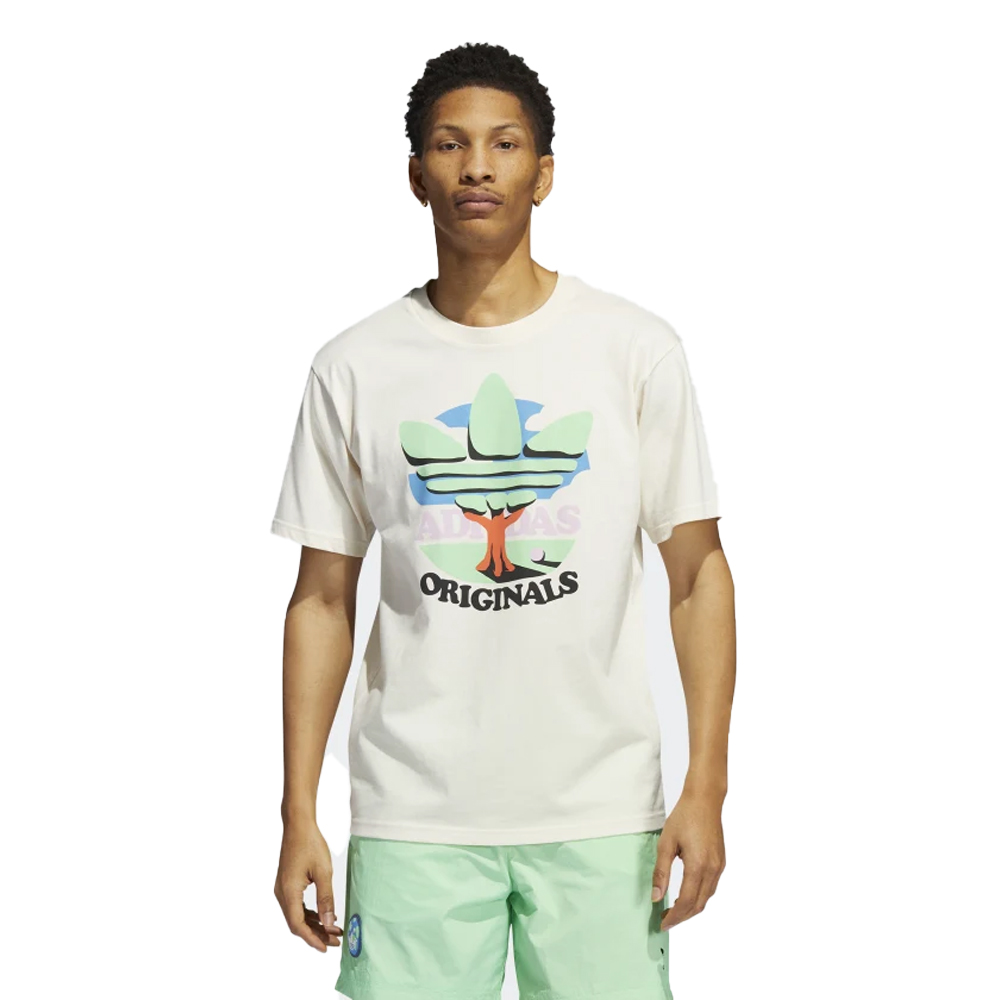 ADIDAS ORIGINALS Trefoil Tree Ανδρικό T-shirt Non Dyed με Στάμπα - 1