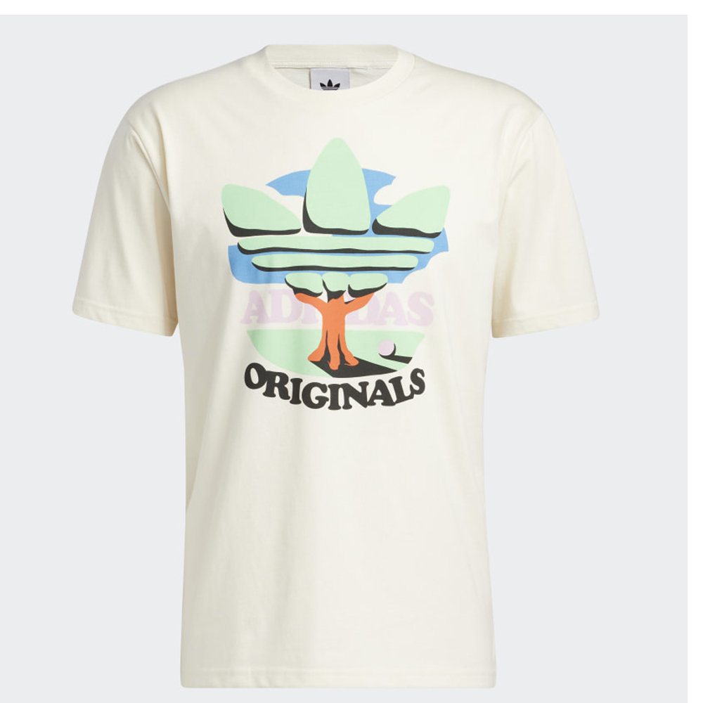 ADIDAS ORIGINALS Trefoil Tree Ανδρικό T-shirt Non Dyed με Στάμπα - 4