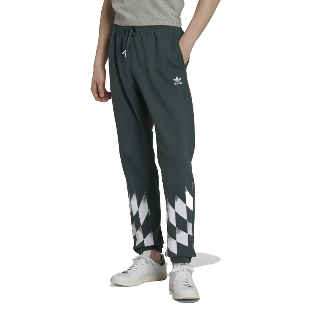 ADIDAS ORIGINALS Rekive Placed Graphic Sweat Pants Ανδρικό Παντελόνι Φόρμας - Πράσινο