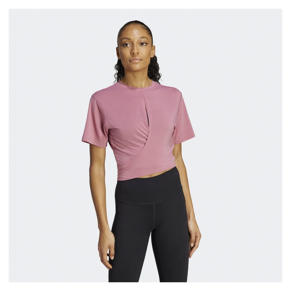 ADIDAS Yoga Studio Tee Γυναικείο Μπλουζάκι  - 1