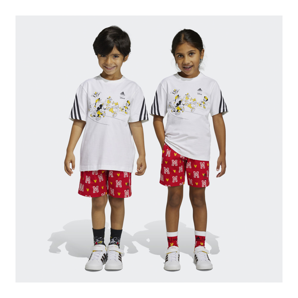 ADIDAS X Disney Mickey Mouse Tee Set Παιδικό Σετ Σορτς - T-Shirt - Λευκό