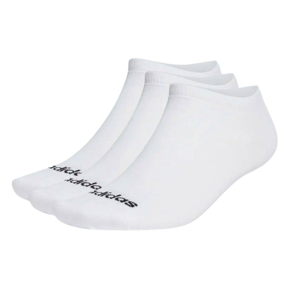 ADIDAS Thin Linear Low-Cut Αθλητικές Κάλτσες 3 Ζεύγη - Λευκό